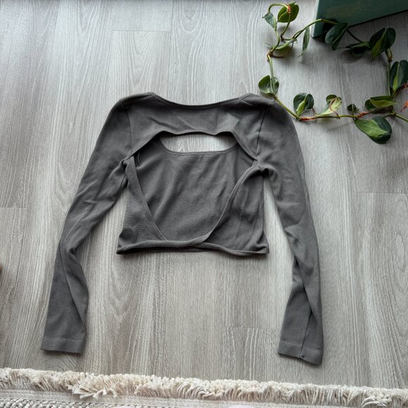 By Together Ribbed Open-Back Stretch-Modal Top - Picture 3 of 3